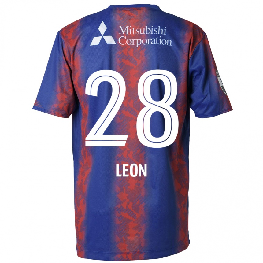 Niño Fútbol Camiseta Leon Nozawa #28 Azul Rojo 1ª Equipación 2024/25 México