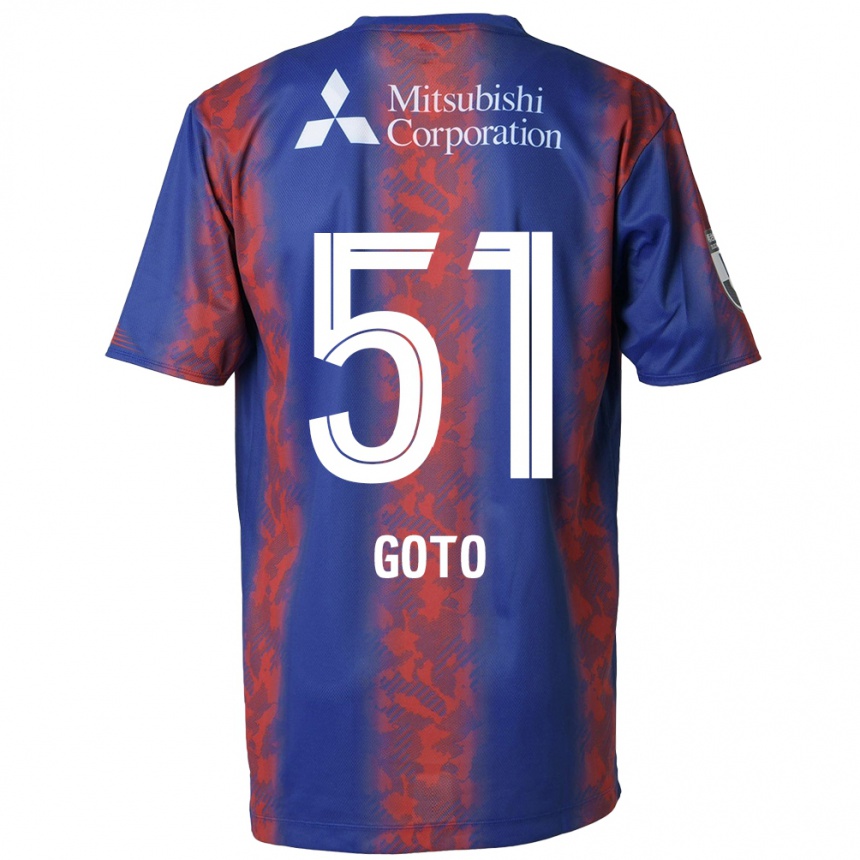 Niño Fútbol Camiseta Wataru Goto #51 Azul Rojo 1ª Equipación 2024/25 México