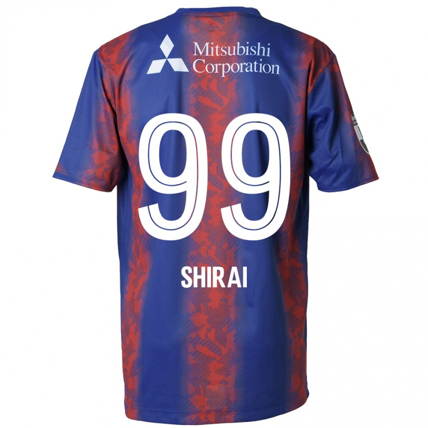 Niño Fútbol Camiseta Kosuke Shirai #99 Azul Rojo 1ª Equipación 2024/25 México