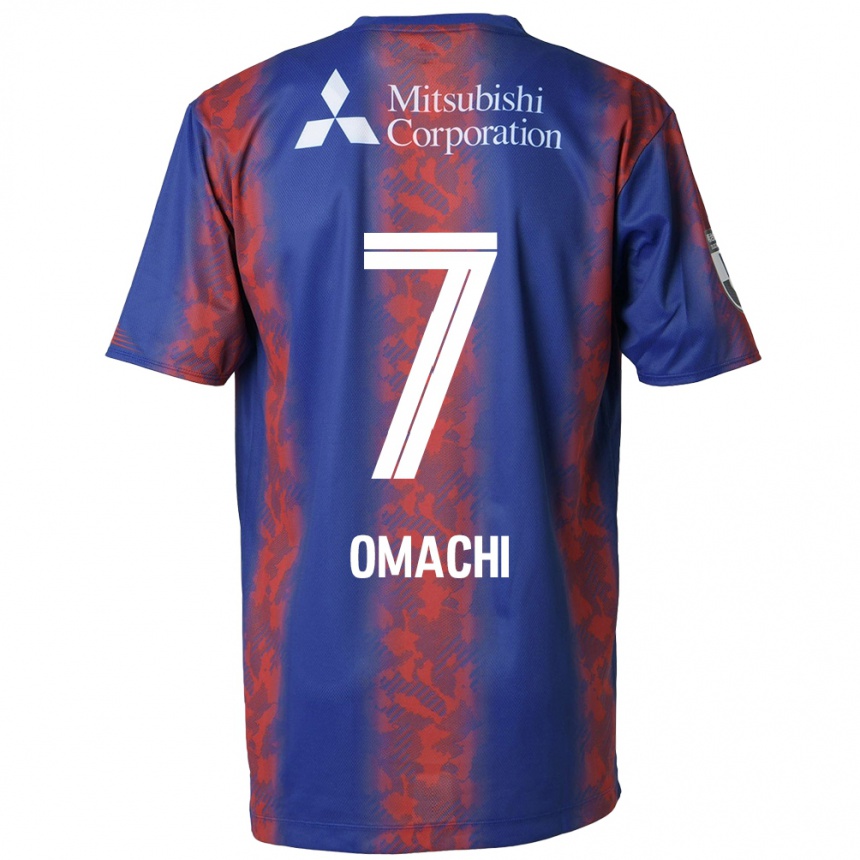 Niño Fútbol Camiseta Hyugo Omachi #7 Azul Rojo 1ª Equipación 2024/25 México