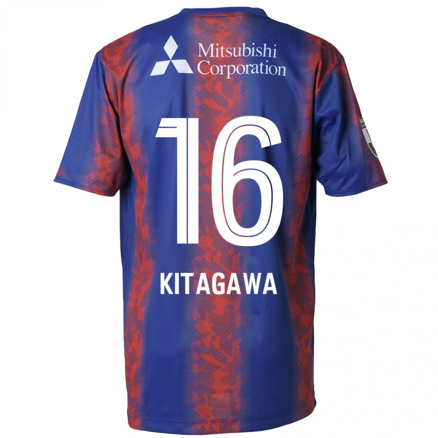 Niño Fútbol Camiseta Rento Kitagawa #16 Azul Rojo 1ª Equipación 2024/25 México