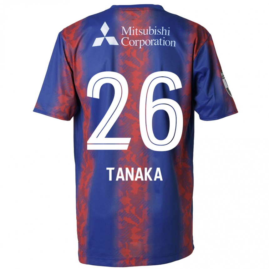 Niño Fútbol Camiseta Haruto Tanaka #26 Azul Rojo 1ª Equipación 2024/25 México