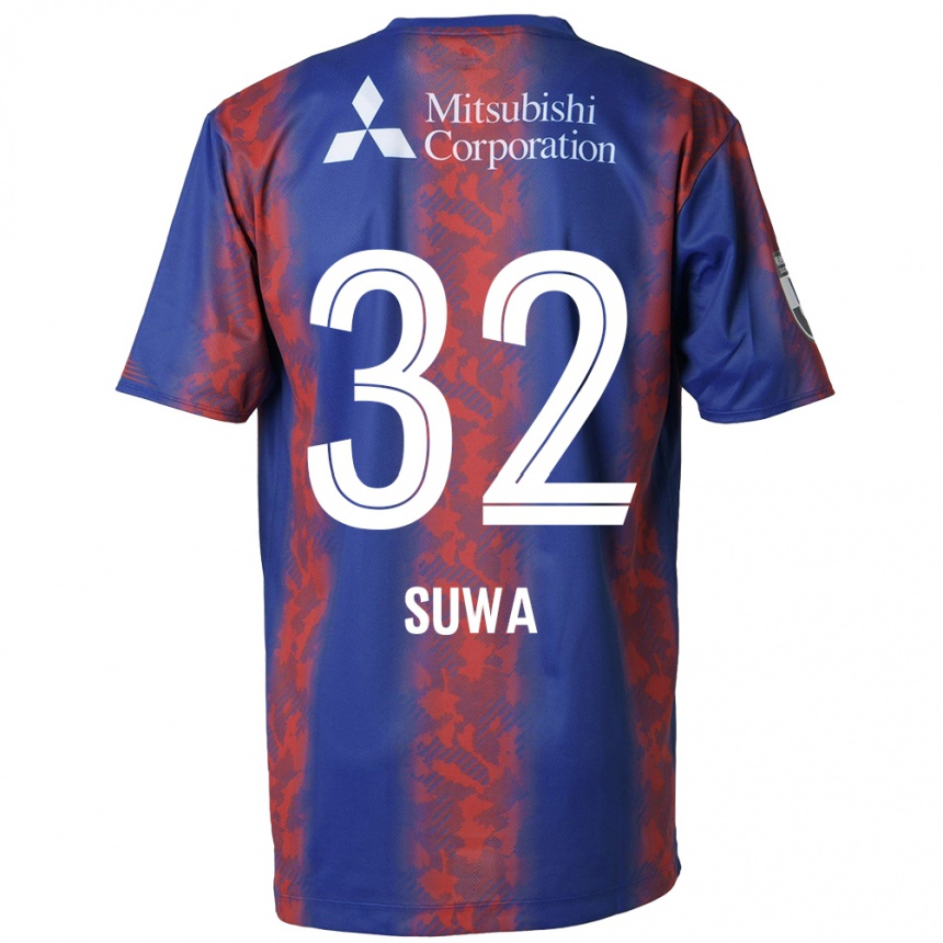 Niño Fútbol Camiseta Keita Suwa #32 Azul Rojo 1ª Equipación 2024/25 México