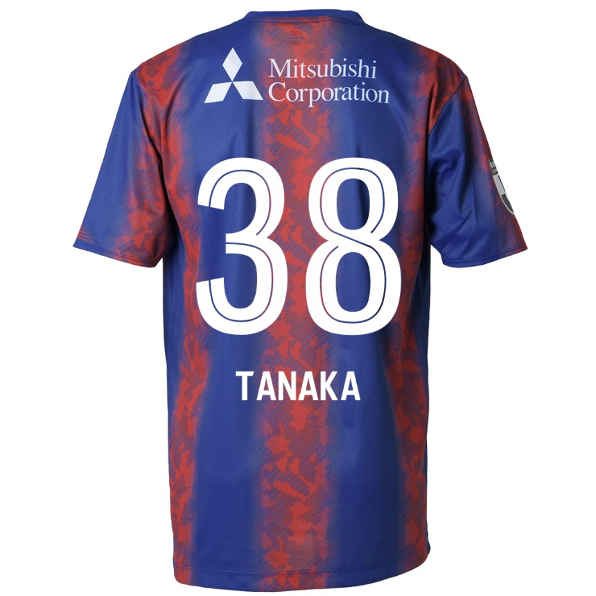 Niño Fútbol Camiseta Kio Tanaka #38 Azul Rojo 1ª Equipación 2024/25 México