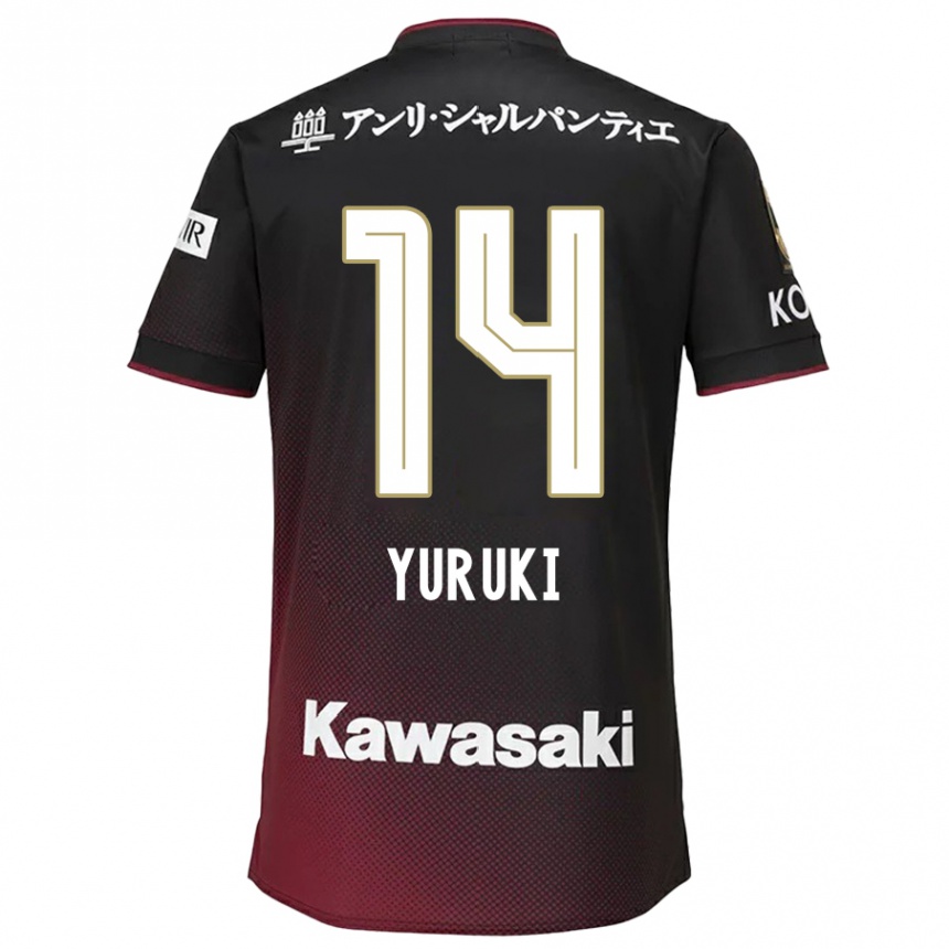 Niño Fútbol Camiseta Koya Yuruki #14 Negro Rojo 1ª Equipación 2024/25 México