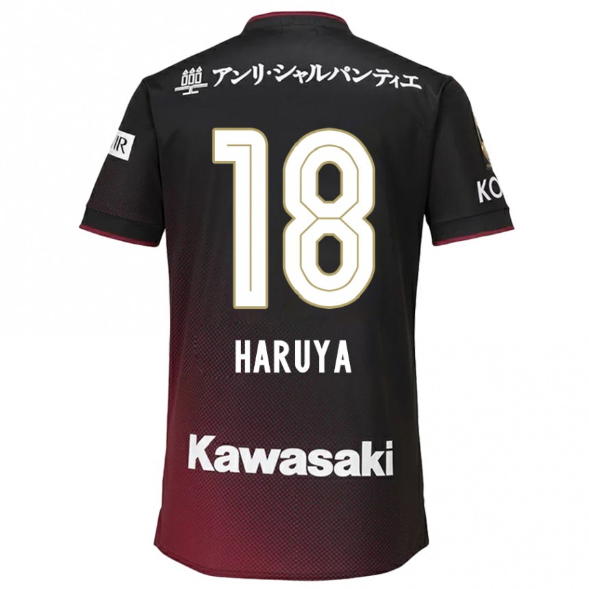 Niño Fútbol Camiseta Haruya Ide #18 Negro Rojo 1ª Equipación 2024/25 México