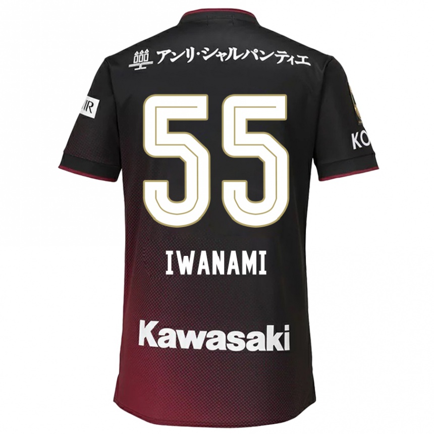 Niño Fútbol Camiseta Takuya Iwanami #55 Negro Rojo 1ª Equipación 2024/25 México