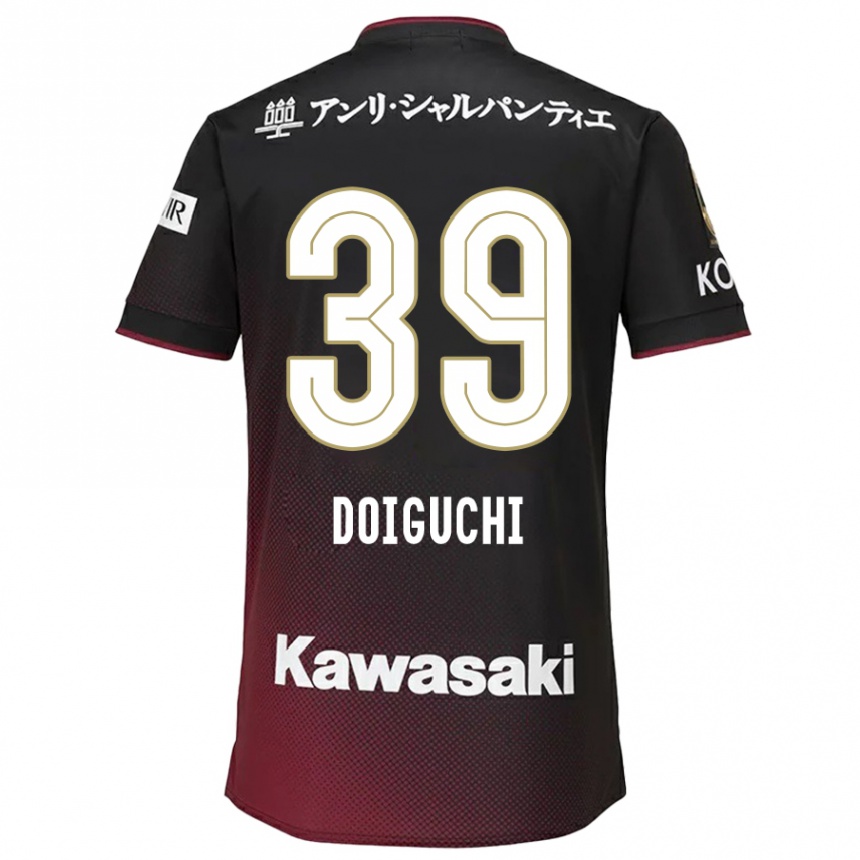 Niño Fútbol Camiseta Ritsu Doiguchi #39 Negro Rojo 1ª Equipación 2024/25 México