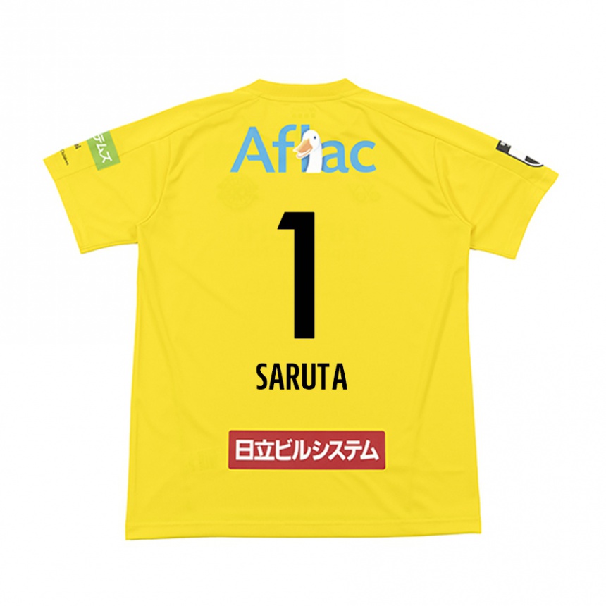 Niño Fútbol Camiseta Haruki Saruta #1 Amarillo Negro 1ª Equipación 2024/25 México