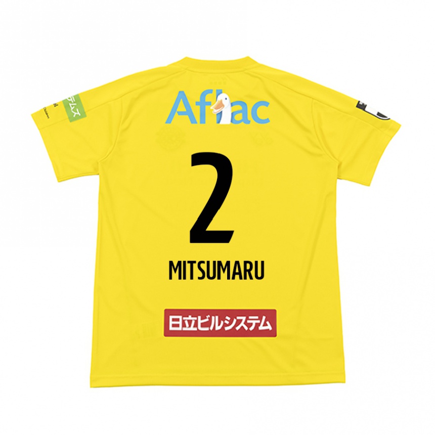 Niño Fútbol Camiseta Hiromu Mitsumaru #2 Amarillo Negro 1ª Equipación 2024/25 México