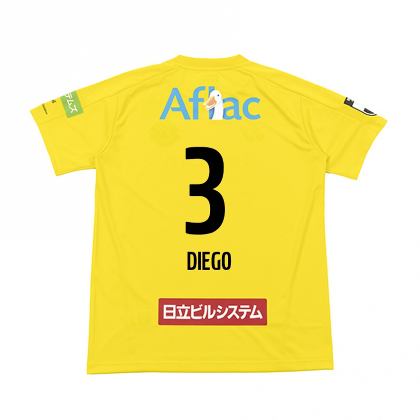 Niño Fútbol Camiseta Diego #3 Amarillo Negro 1ª Equipación 2024/25 México