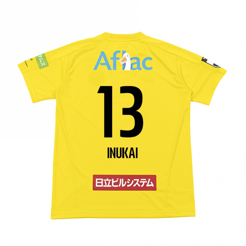 Niño Fútbol Camiseta Tomoya Inukai #13 Amarillo Negro 1ª Equipación 2024/25 México