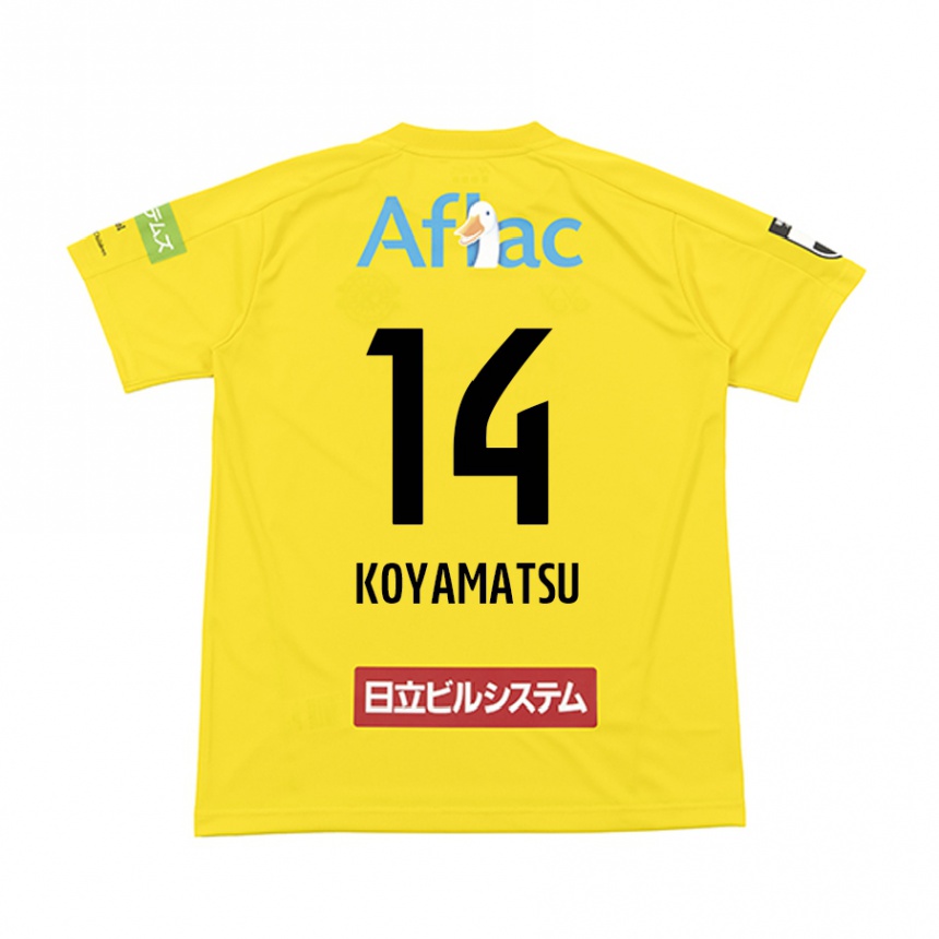 Niño Fútbol Camiseta Tomoya Koyamatsu #14 Amarillo Negro 1ª Equipación 2024/25 México