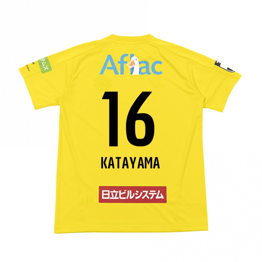 Niño Fútbol Camiseta Eiichi Katayama #16 Amarillo Negro 1ª Equipación 2024/25 México