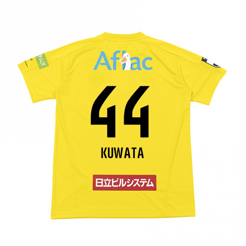 Niño Fútbol Camiseta Taisei Kuwata #44 Amarillo Negro 1ª Equipación 2024/25 México