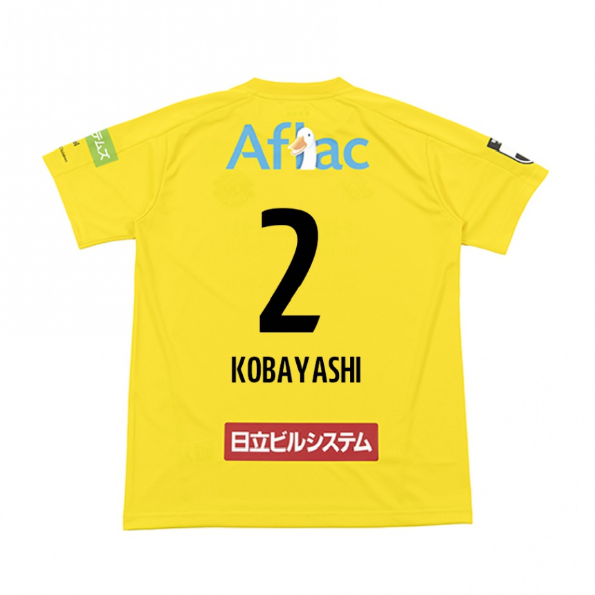 Niño Fútbol Camiseta Kensei Kobayashi #2 Amarillo Negro 1ª Equipación 2024/25 México