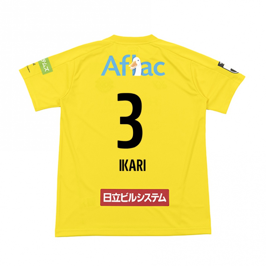 Niño Fútbol Camiseta Tetta Ikari #3 Amarillo Negro 1ª Equipación 2024/25 México