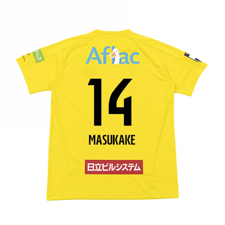 Niño Fútbol Camiseta Sogo Masukake #14 Amarillo Negro 1ª Equipación 2024/25 México