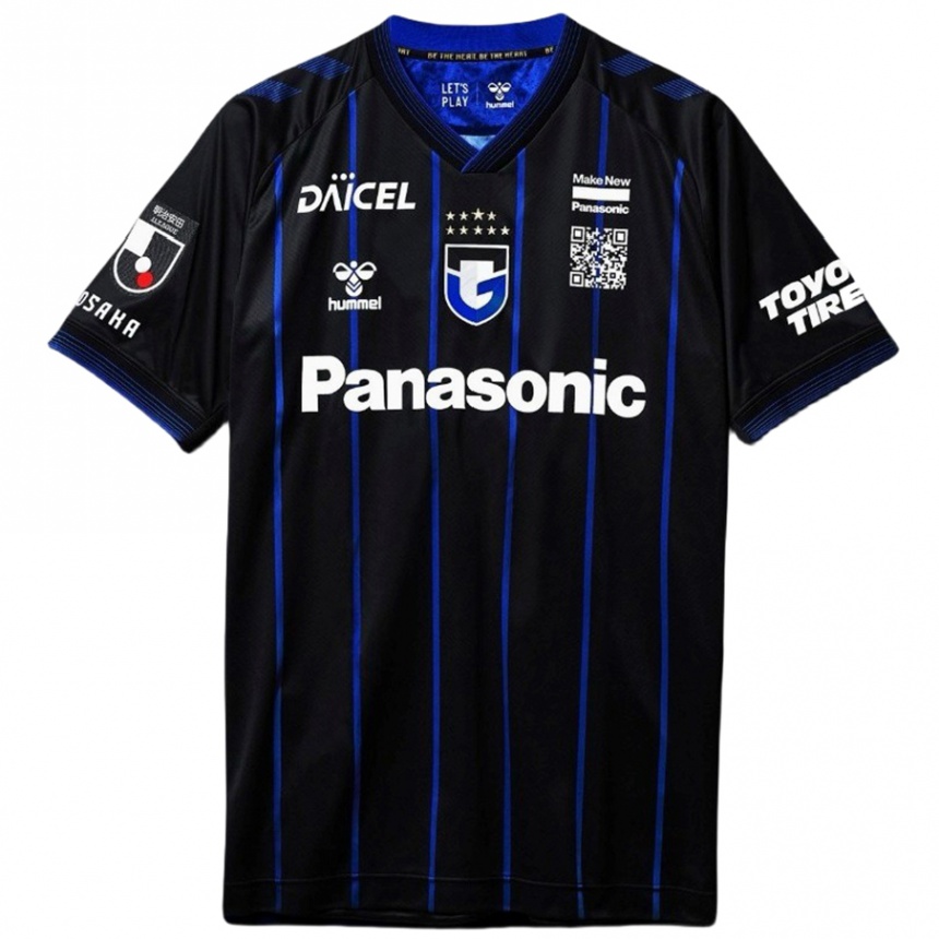 Niño Fútbol Camiseta Keisuke Kurokawa #4 Azul Negro 1ª Equipación 2024/25 México