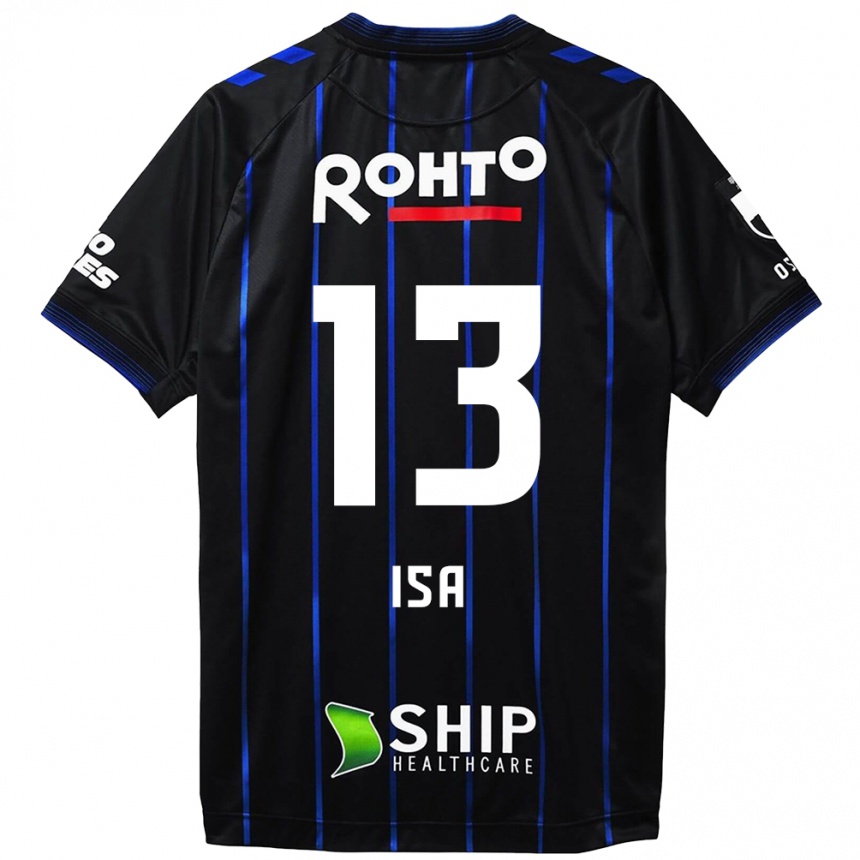 Niño Fútbol Camiseta Isa Sakamoto #13 Azul Negro 1ª Equipación 2024/25 México