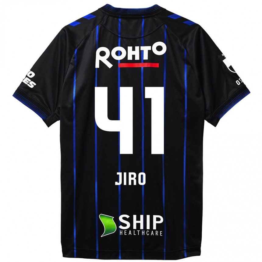 Niño Fútbol Camiseta Jiro Nakamura #41 Azul Negro 1ª Equipación 2024/25 México