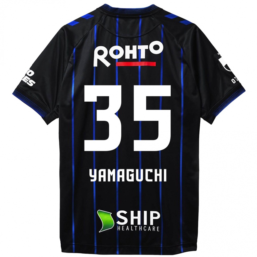 Niño Fútbol Camiseta Haruta Yamaguchi #35 Azul Negro 1ª Equipación 2024/25 México