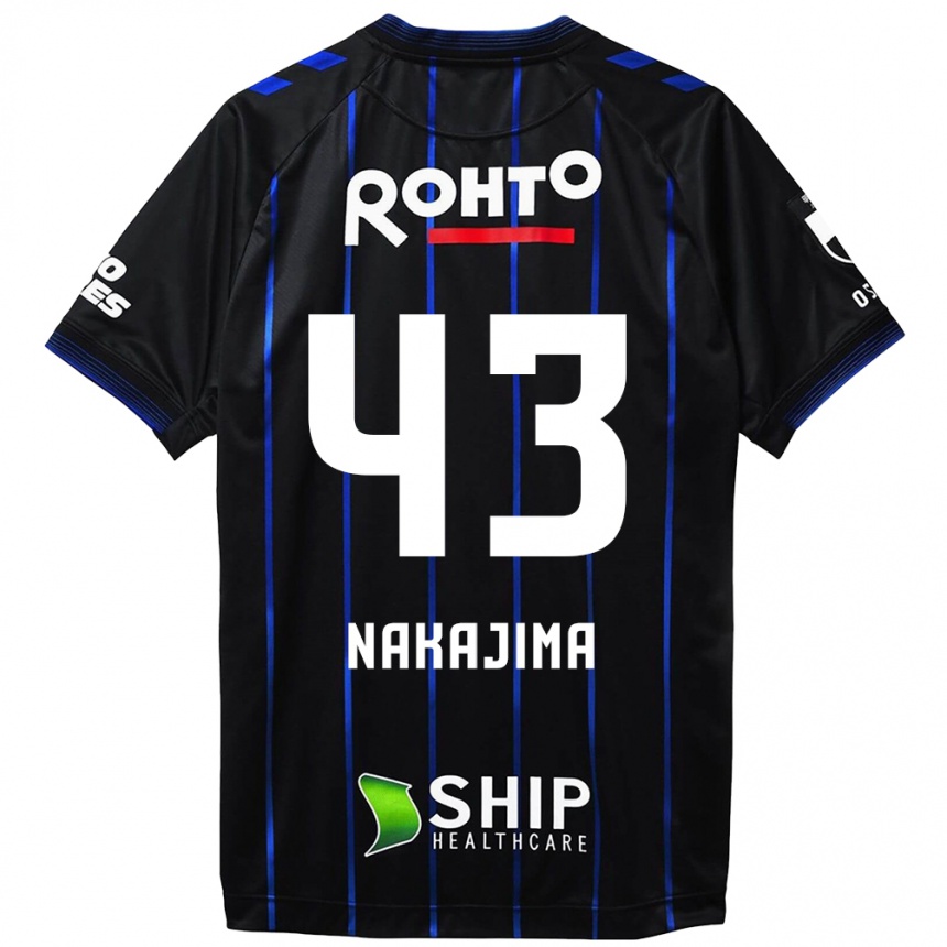 Niño Fútbol Camiseta Yugo Nakajima #43 Azul Negro 1ª Equipación 2024/25 México