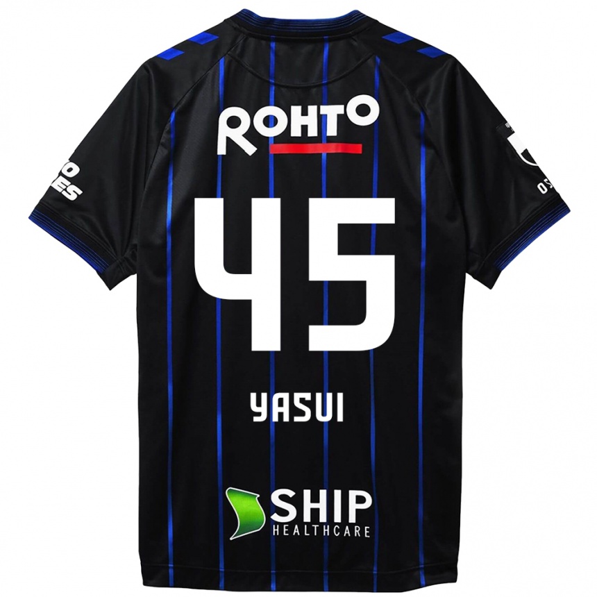 Niño Fútbol Camiseta Tsukasa Yasui #45 Azul Negro 1ª Equipación 2024/25 México