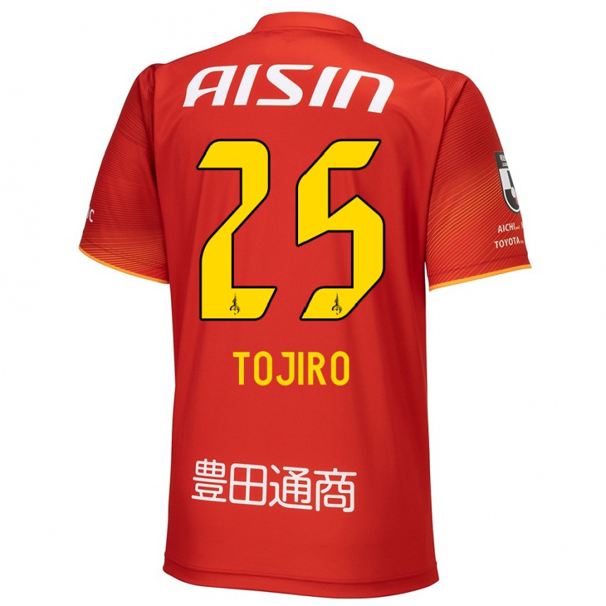 Niño Fútbol Camiseta Tojiro Kubo #25 Rojo Blanco Amarillo 1ª Equipación 2024/25 México