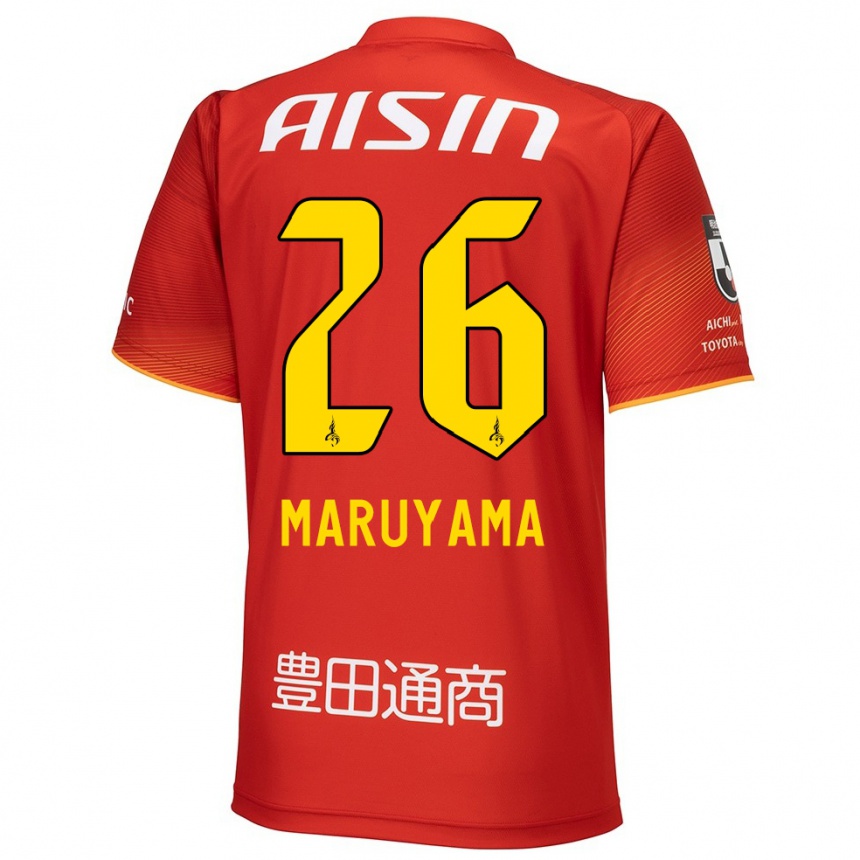 Niño Fútbol Camiseta Serato Maruyama #26 Rojo Blanco Amarillo 1ª Equipación 2024/25 México