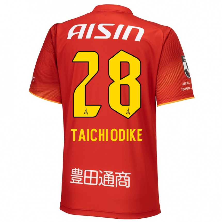 Niño Fútbol Camiseta Chisom Taichi Odike #28 Rojo Blanco Amarillo 1ª Equipación 2024/25 México