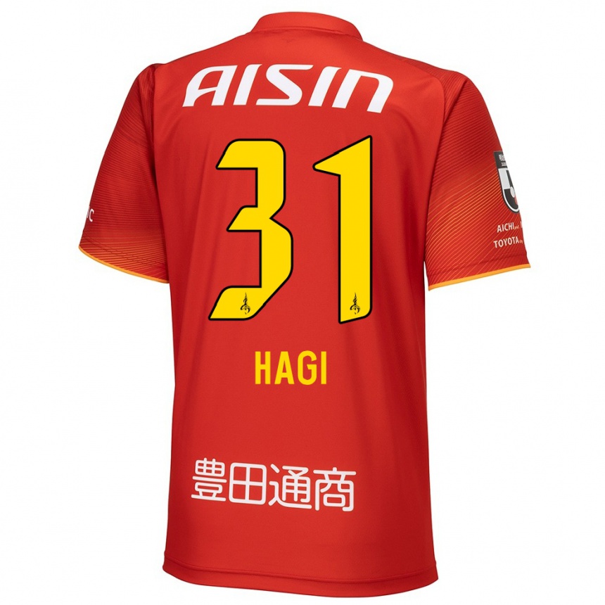 Niño Fútbol Camiseta Hiroaki Hagi #31 Rojo Blanco Amarillo 1ª Equipación 2024/25 México