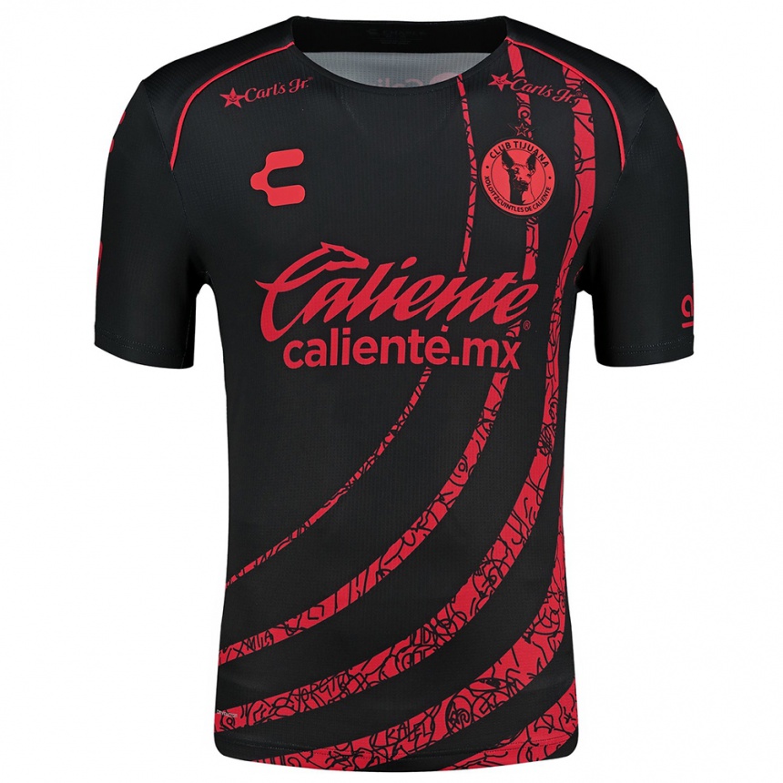 Niño Fútbol Camiseta Osvaldo Cabanillas #295 Negro Rojo 1ª Equipación 2024/25 México