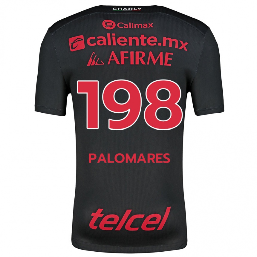 Niño Fútbol Camiseta Ramón Palomares #198 Negro Rojo 1ª Equipación 2024/25 México