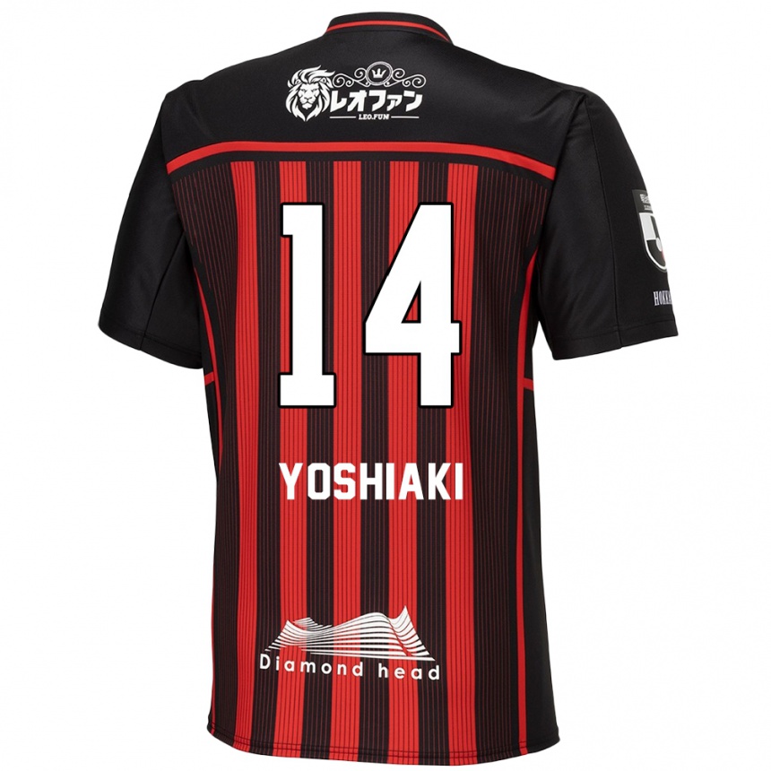 Niño Fútbol Camiseta Yoshiaki Komai #14 Negro Rojo 1ª Equipación 2024/25 México