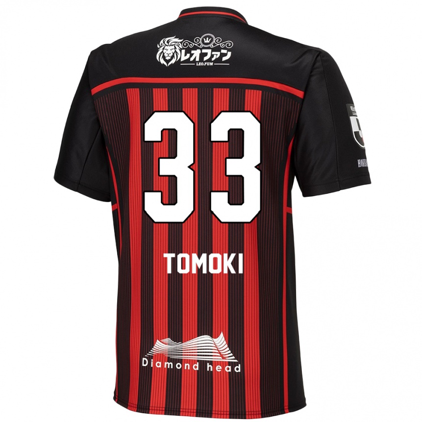 Niño Fútbol Camiseta Tomoki Kondo #33 Negro Rojo 1ª Equipación 2024/25 México