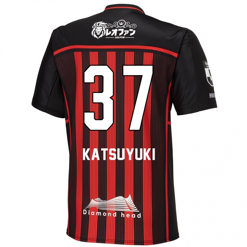 Niño Fútbol Camiseta Katsuyuki Tanaka #37 Negro Rojo 1ª Equipación 2024/25 México