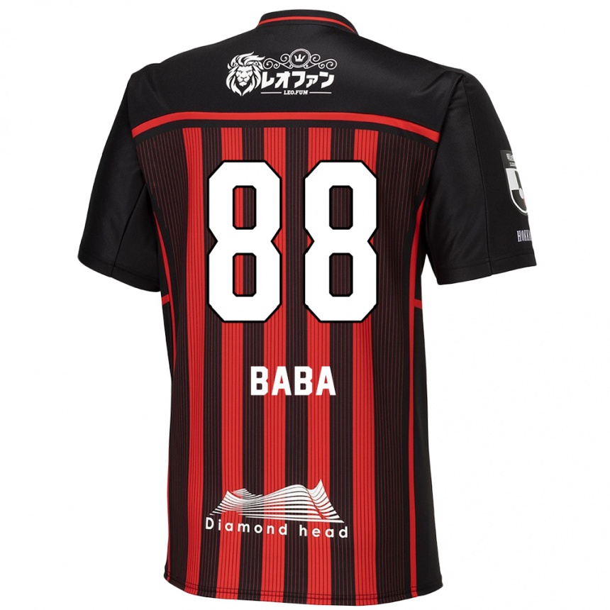 Niño Fútbol Camiseta Seiya Baba #88 Negro Rojo 1ª Equipación 2024/25 México