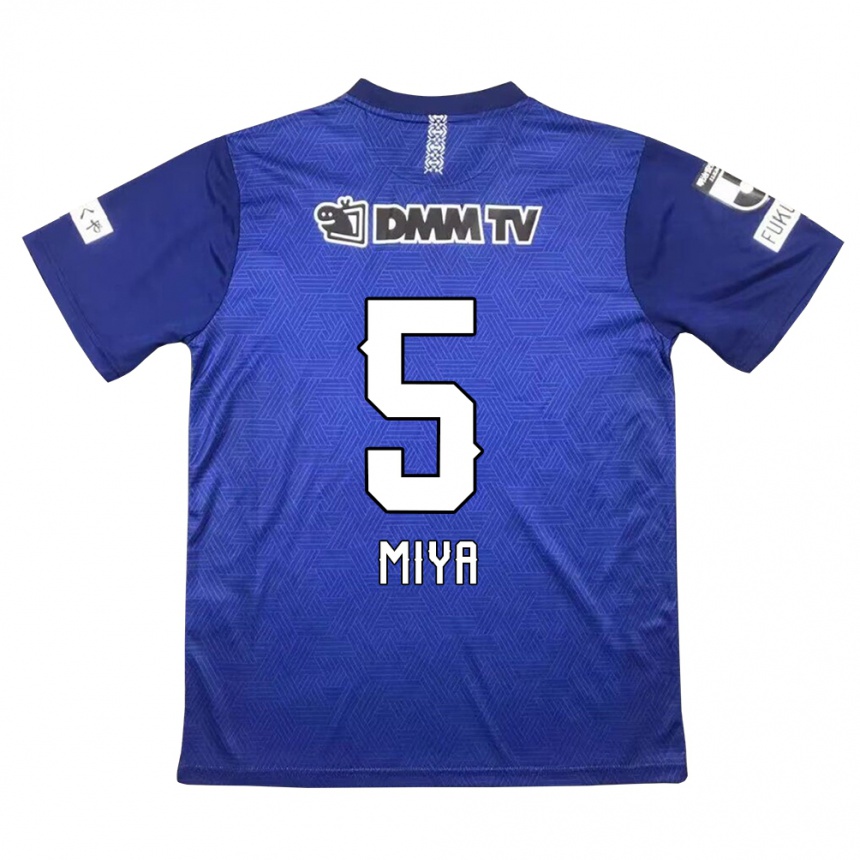 Niño Fútbol Camiseta Daiki Miya #5 Azul Oscuro 1ª Equipación 2024/25 México