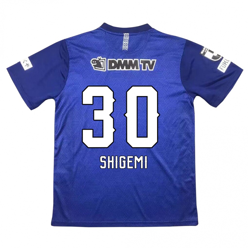 Niño Fútbol Camiseta Masato Shigemi #30 Azul Oscuro 1ª Equipación 2024/25 México