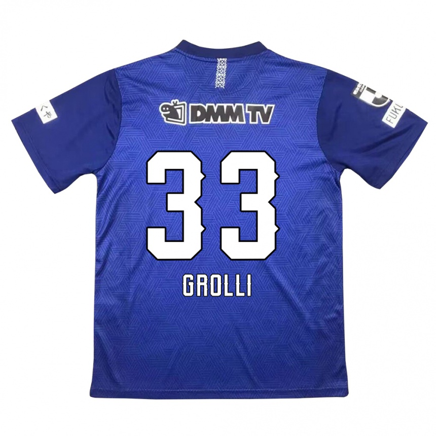 Niño Fútbol Camiseta Douglas Grolli #33 Azul Oscuro 1ª Equipación 2024/25 México