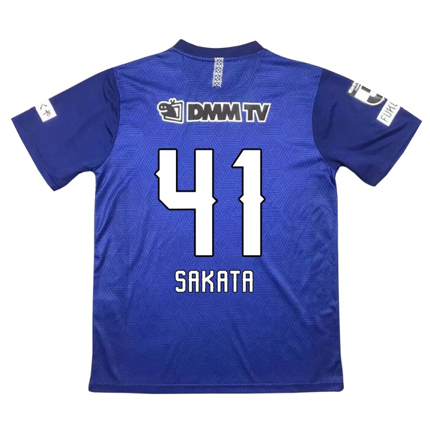 Niño Fútbol Camiseta Daiki Sakata #41 Azul Oscuro 1ª Equipación 2024/25 México