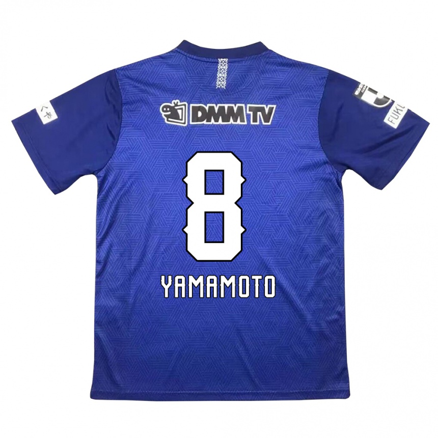 Niño Fútbol Camiseta Shunsuke Yamamoto #8 Azul Oscuro 1ª Equipación 2024/25 México