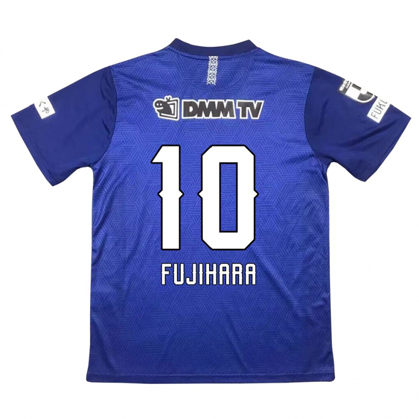 Niño Fútbol Camiseta Naoatsu Fujihara #10 Azul Oscuro 1ª Equipación 2024/25 México