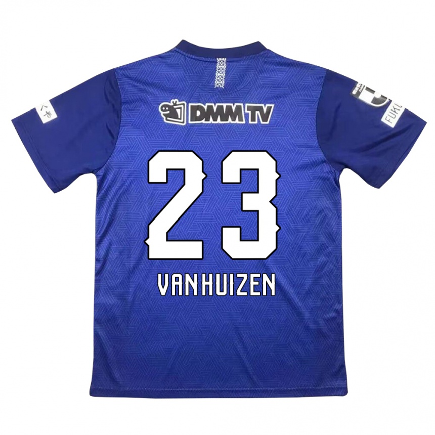 Niño Fútbol Camiseta Haruki Christopher Van Huizen #23 Azul Oscuro 1ª Equipación 2024/25 México