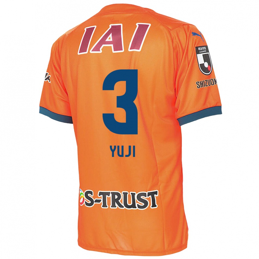 Niño Fútbol Camiseta Yuji Takahashi #3 Naranja Azul 1ª Equipación 2024/25 México