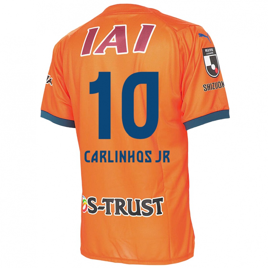 Niño Fútbol Camiseta Carlinhos Junior #10 Naranja Azul 1ª Equipación 2024/25 México