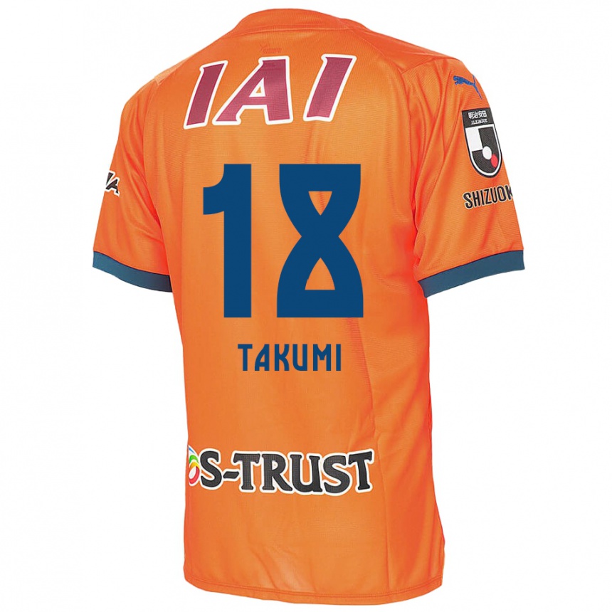 Niño Fútbol Camiseta Takumi Kato #18 Naranja Azul 1ª Equipación 2024/25 México