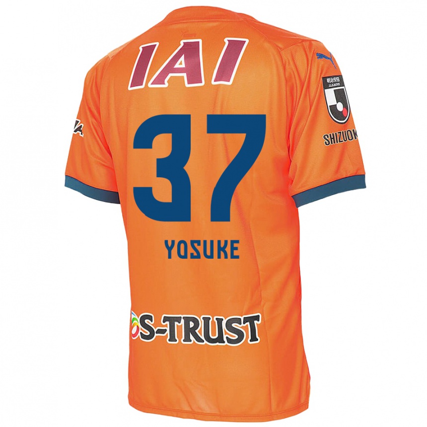 Niño Fútbol Camiseta Yosuke Morishige #37 Naranja Azul 1ª Equipación 2024/25 México