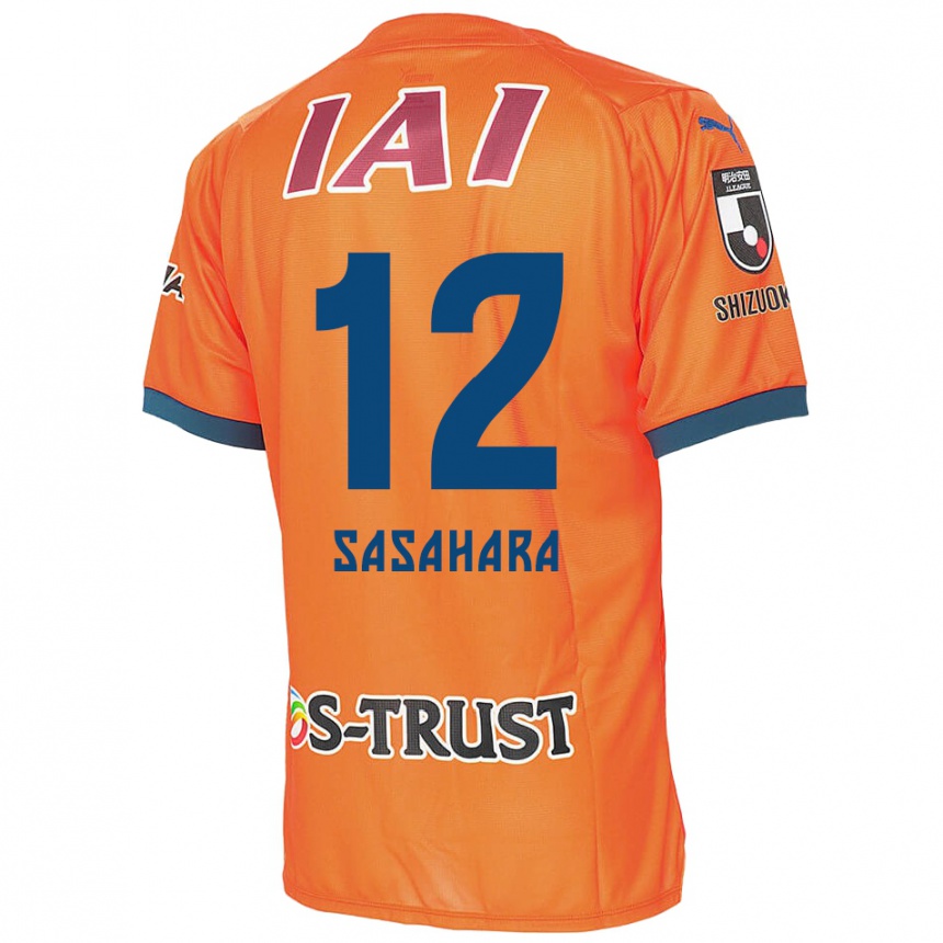 Niño Fútbol Camiseta Kenshin Sasahara #12 Naranja Azul 1ª Equipación 2024/25 México